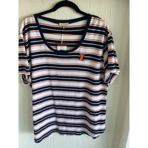 NWT University Of Illinois NCAA, UG Apparel Womens Tee Shirt, Size 2X